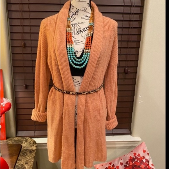 Long cardigan in a pink color size XS - Picture 1 of 11